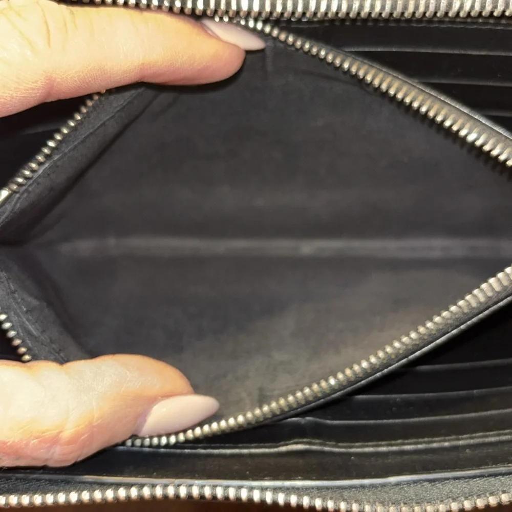 CHRISTIAN DIOR Long wallet (with coin pocket) Oblique Galaxy Calf